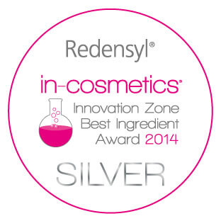 Redensyl®︎ e-cosmetics innovation zone best ingredient award 2014 silver