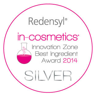 Redensyl®︎ e-cosmetics innovation zone best ingredient award 2014 silver