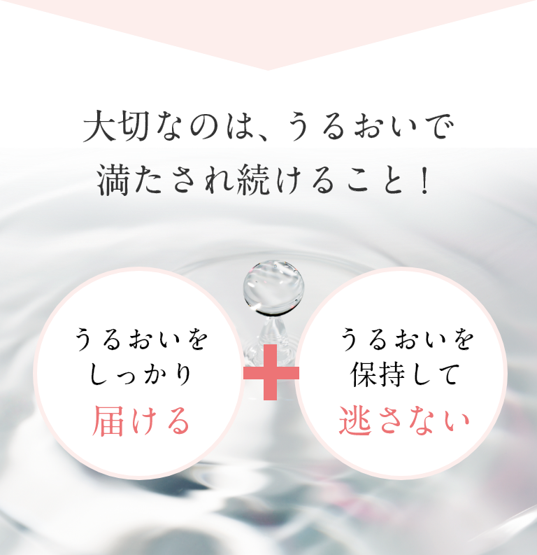 大切なのは、うるおいで満たされ続けること！