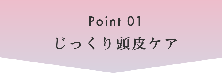 じっくり頭皮ケア