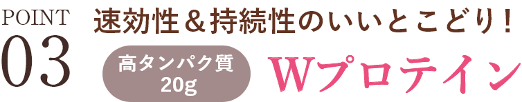 POINT03 サプリいらず？ビタミン・ミネラルをしっかり摂取